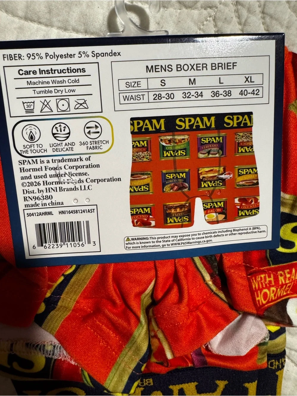 SPAM Red Men's Boxer Brief - Novelty Food Print